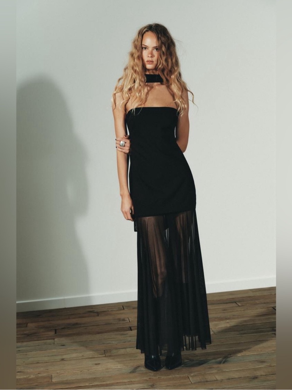Zara Transparent Combination Dress